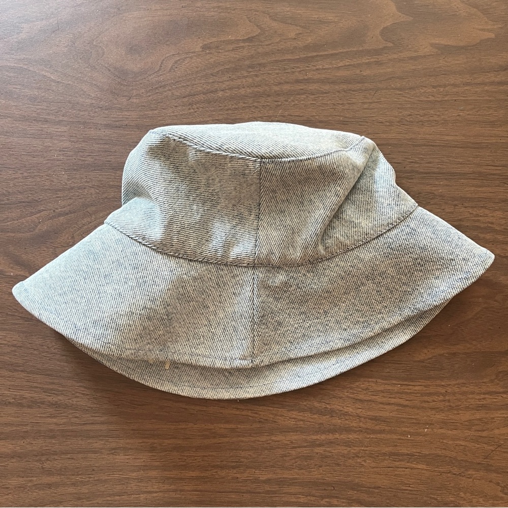 Isabel Marant Blue Denim Loiena Bucket Hat